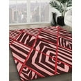 thumbnail image 2 of Ahgly Company Indoor Rectangle Patterned Maroon Red Area Rugs, 4' x 6', 2 of 6