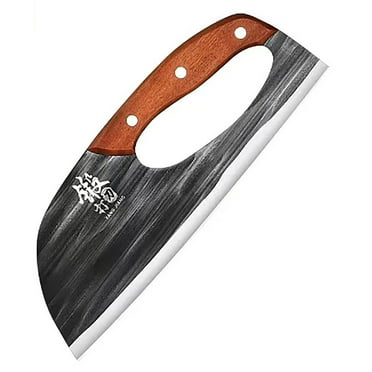 Meat Cleaver Knife Unique Effort Saving Kitchen Knife Professional Stainless Steel Chef Cooking Knives for Cutting Meat Vegetable Father Mother Christmas Gift