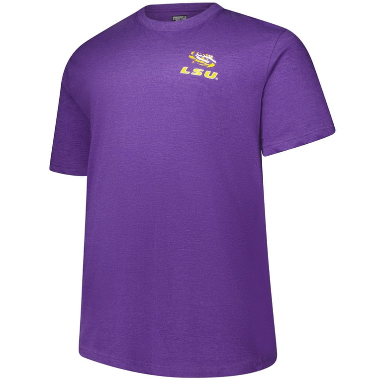 Men's Fanatics Purple LSU Tigers Big Tall Ideal Faded T-Shirt