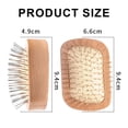 thumbnail image 3 of Cepillo de madera natural para el cabello, masajea el cuero cabelludo y desenreda el cabello., 3 of 5
