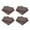 D, variant on Kitchen Water Absorbent Lint Dishwashing Cloth Cleaning And Decontamination Scouring Pad Household Household Quick Drying Cleaning Rag 4PC