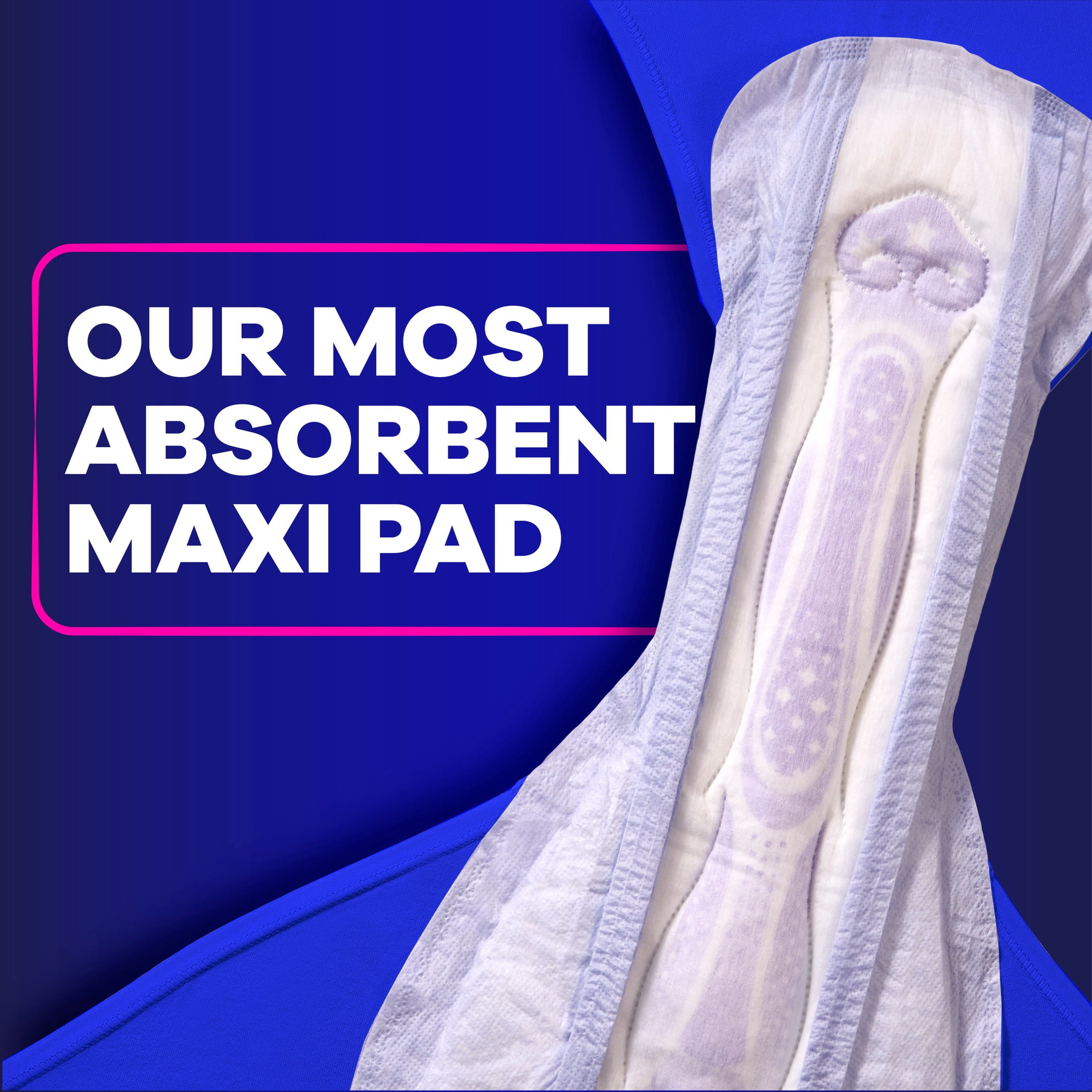 Always Maxi Overnight Pads with Wings, Size 6, 21