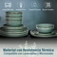 thumbnail image 4 of MAGMALIFE Vajilla Moonlight, Set De 12 Piezas De Gres Resistente A Rayaduras, Con Platos Grandes, Pequeños Y Tazones. Elegante, Duradera, Para 4 Personas, Apta Lavavajillas Y Microondas., 4 of 10