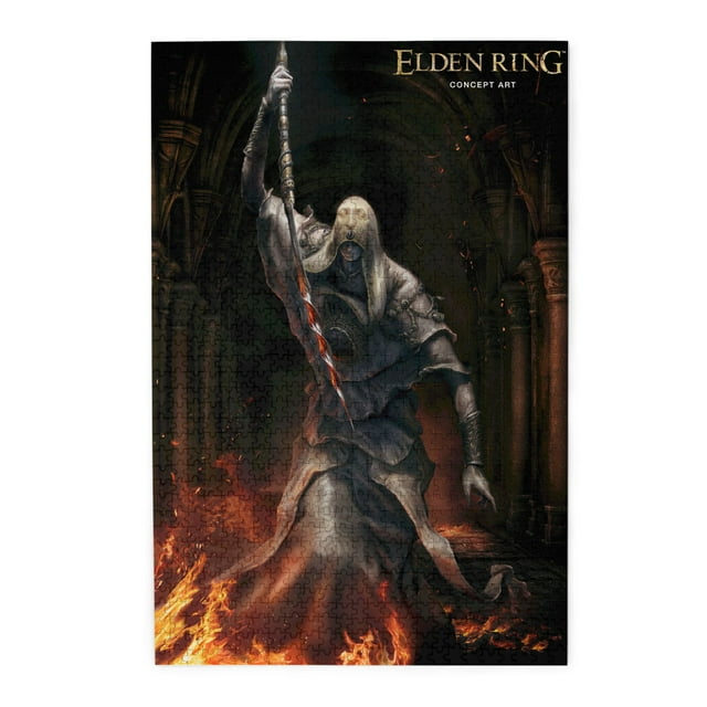 Game Jigsaw Puzzles 29.5 x 19.5 In,Elden Ring Jigsaw Puzzles 1000 Pcs Adult Gaming Funny Jigsaw Puzzles