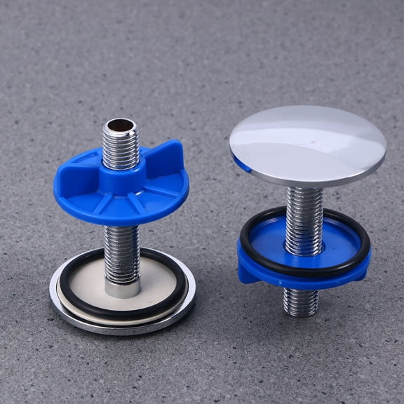 IBASETOY Sink Plugs for Holes Kitchen Sink Soap Dispenser Plug Silver Homeowners Kitchen Use 2Pack