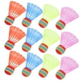 thumbnail image 3 of 12 Pcs Badminton Birdie Plastic Bedminton Shuttlecocks Shuttleballs Plastic Bedminton Birdie Ball Set For Indoor And Outdoor Baseball Softball Batting Training, 3 of 8