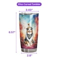 thumbnail image 5 of Hello 2025 Corgi Celebrates Happy New Year Firework Balloon 20oz Stainless Steel Tumbler Insulated Cup with Lid Welsh Corgi Dog Lover Gifts Idea - 02024, 5 of 5