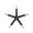 Black and White, variant on PRISP Gaming Chair Base Replacement - 5 Legs Base, Black and Blue, Office Desk Chair Parts