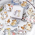 thumbnail image 5 of 45 pcs Cute Cat Stickers Set Strong Self-Adhesive Decorative Cat Stickers Decals Kawaii Animal Stickers, 5 of 5