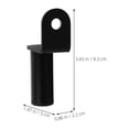 thumbnail image 2 of QIFULL 2Pcs Black Motorcycle Mirror Mount Extender Bracket Universal Fit Rearview Mirror Holder, 2 of 6