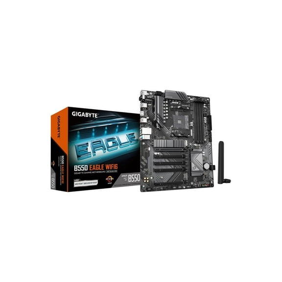 Gigabyte B550 EAGLE WIFI6 Gaming Desktop Motherboard - AMD B550 Chipset - Socket AM4 - ATX (b550eaglewifi6)
