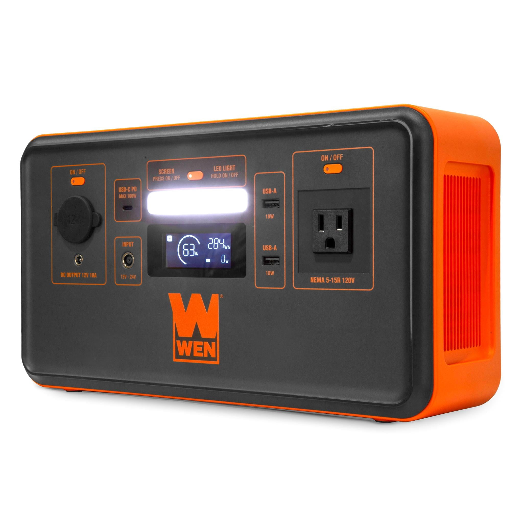 WEN PP448i 500-Watt 448Wh Lithium-Ion Power Station and Battery-Powered Inverter