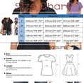 thumbnail image 3 of Blue Plus Size Tops Solid Color Business Casual Short Sleeve Shirt Long Sleeve Shirts for Women Size XXL, 3 of 5