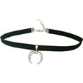 thumbnail image 1 of Miangastore Colliers pour Femmes Collier Ras du Cou Lune Délicat Noir 1ensemble 7.9x0.8In, 1 of 9
