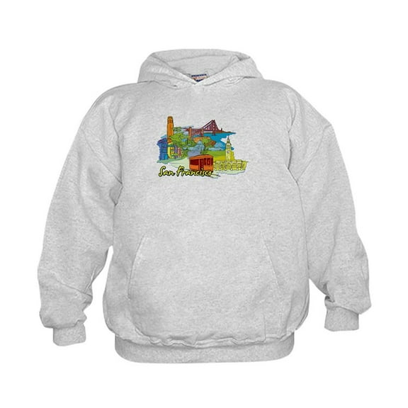 CafePress - San Francisco Travel Poster Sweatshirt - Kids Hooded Sweatshirt, Classic Hoodie