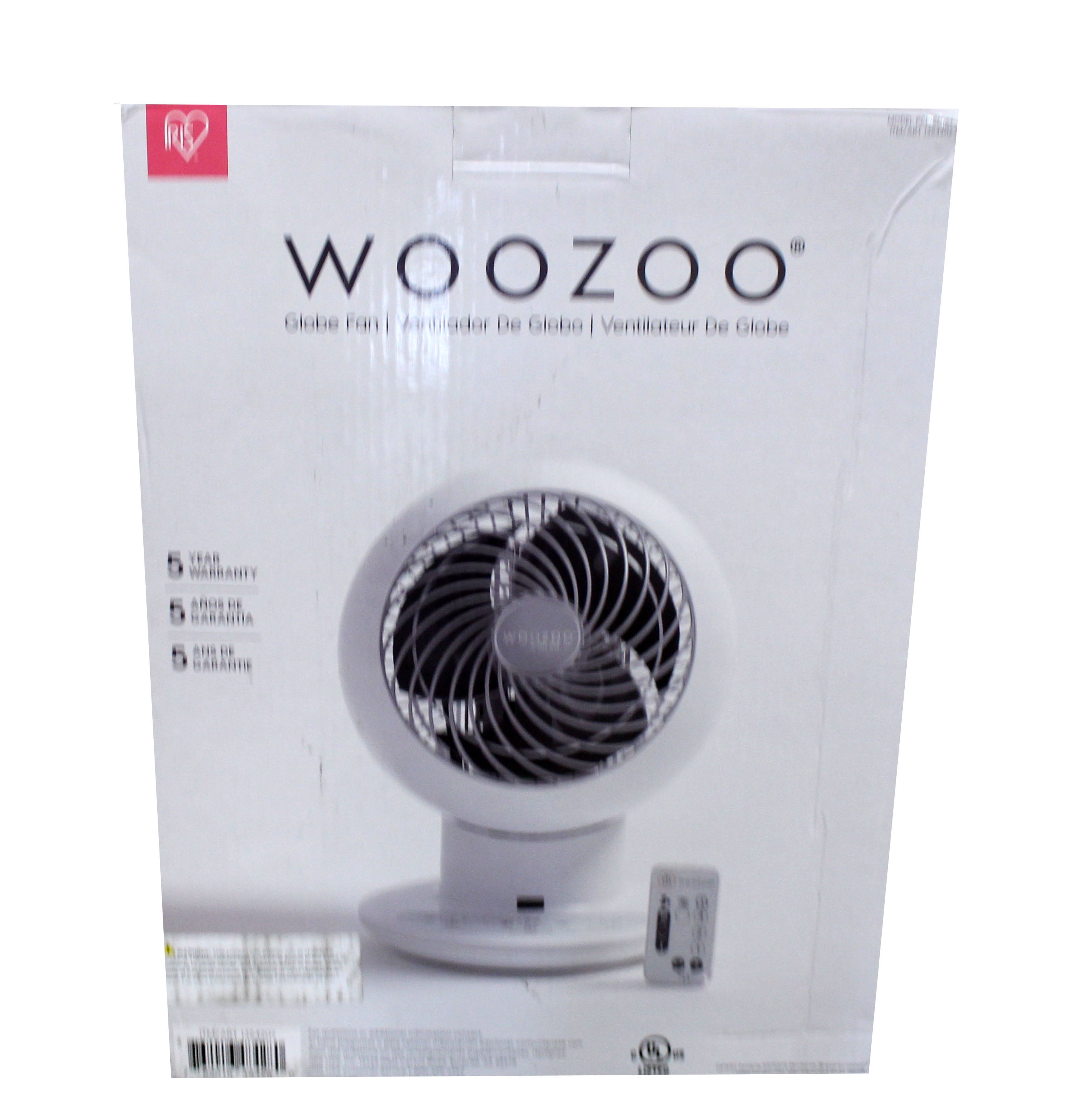 Woozoo Globe MultiDirectional 5Speed Oscillating Fan w/ Remote (PCF