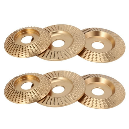 

6Pcs Wood Grinding Wheel Disc Sanding Woodworking Carving Abrasive Disc Tools for Angle Grinder Bore 22mm