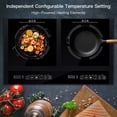 thumbnail image 2 of Costway 1800W Portable Electric Dual Induction Cooker Cooktop Countertop Double Burner, 2 of 3