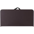 thumbnail image 6 of Bowery Hill Modern 34" Square Plastic Bi-Fold Table in Brown, 6 of 8