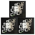 thumbnail image 2 of stanreset Bonrich 3D Acrylic Wall Clock Squares Mirror Wall Stickers Modern DIY Stickers Silver 3PCS, 2 of 6