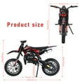 thumbnail image 2 of Trendix Mini Dirt Bike, 49CC 2-Stroke Gas Powered Motorcycle with Off-Rode Tire, Pocket Motorbike, Up to 25 Mph, Max Load 330 LBS, Red, 2 of 7