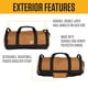 thumbnail image 2 of Bolsa de lona Carhartt Classic redonda con bolsa multiusos de 40 litros, color marrón, 2 of 6