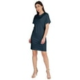 thumbnail image 4 of Inkmeso Womens Plain Shift Dress Short Sleeve Regular Fit Cotton Jersey Tshirt Dress, 4 of 7