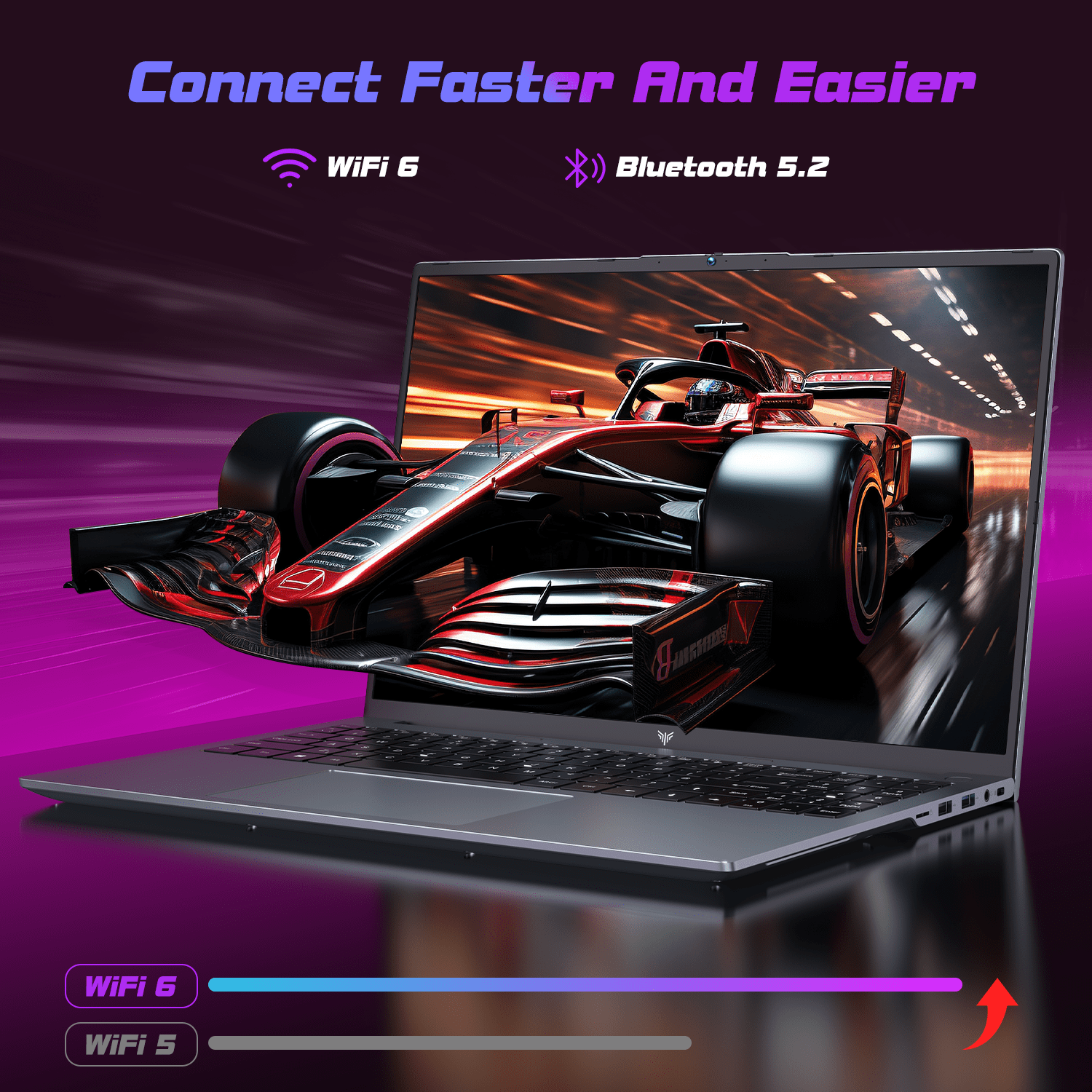 Laptop 16" FHD Gaming Laptop AMD Ryzen 9 6900HX 16GB LPDDR5 512GB NVMe SSD Windows 11 Pro Backlit Keyboard WiFi 6