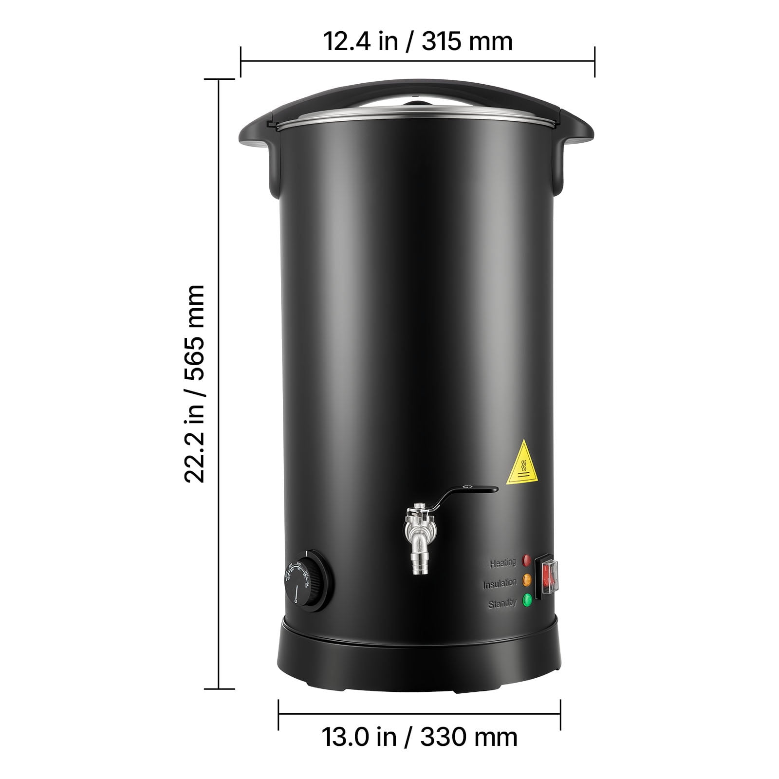 KFFKFF Wax Melting Pot for Candle Crafting, 15.9 Qts Capacity, Efficient Heating with Adjustable Temperature, Non-Stick Design for Smooth Pouring, Ideal for Candles and Soap Making