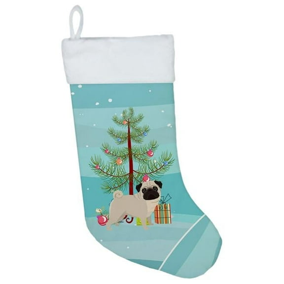 Pug Christmas Tree Christmas Stocking