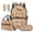 Capybara Orange, variant on Cartoon Capybara School Backpack Set of 5 with Portable Lunch Bag Multifunctional Pencil Case 2 Pcs Bookmark Cute Bookbag for Kids