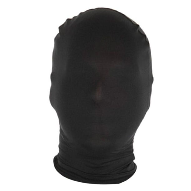 Fiesta de Halloween Elastano Spandex Zentai Traje Máscara Facial Completa / Capucha Fiesta de Baile Vestido de Lujo Colorido - Negro Soledad Zentai Hood