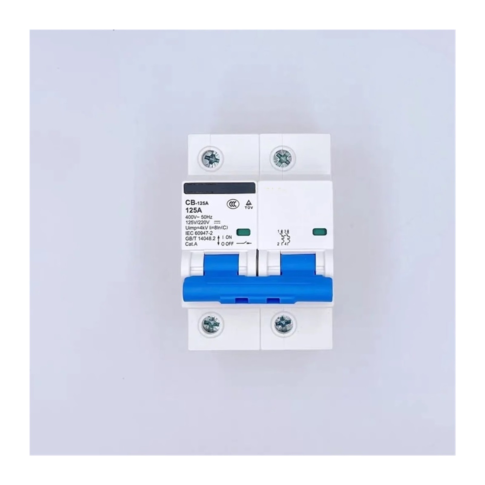 1pcs CB-125A AC DC Circuit Breaker 2P 48V 60V Electric Vehicle Communication Special 80A 100A 125A 110V 220V Solax