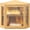 Natural, variant on Corner Bread box for Kitchen Countertop, Wavy Door Panel Storage Large White Bread box Container