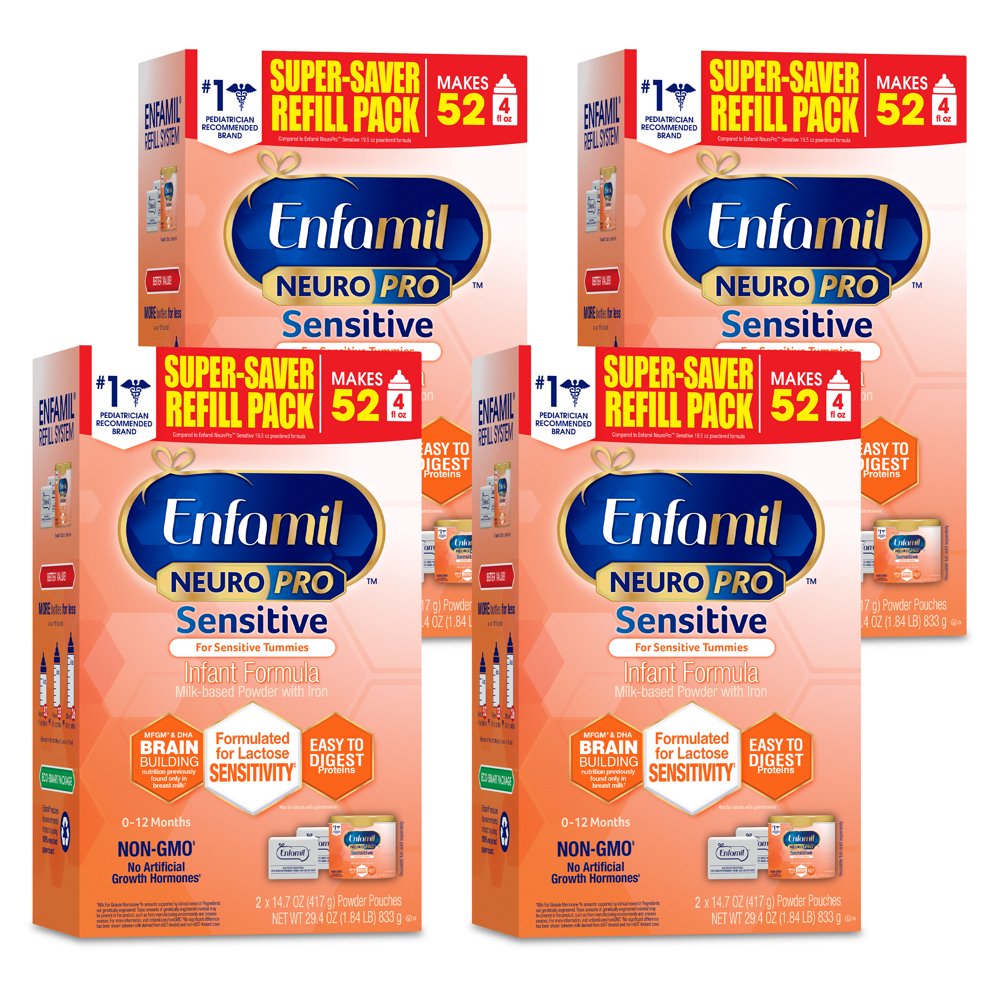 Enfamil NeuroPro Sensitive Baby Formula with MFGM & DHA, 29.4 oz Powder