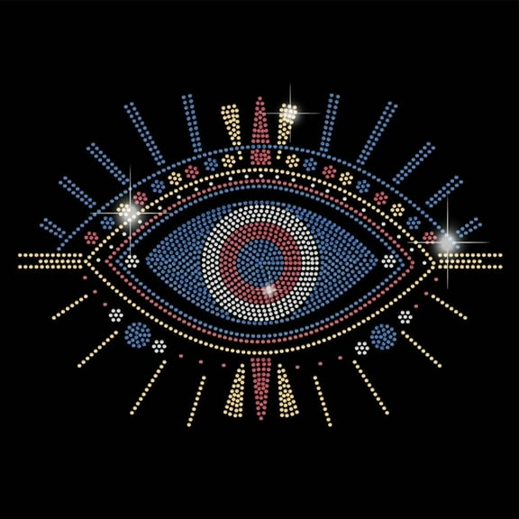 Iron on Rhinestones Transfer Bling Decals Women Men T-Shirt Heat Transfer Hot Fix Stickers Patch Decor for Jacket Bags Clothing Party DIY Art Craft