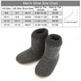 thumbnail image 5 of Cozylook Men's Boot Slippers - Cozy Fleece Indoor House Sock Shoes with Non-Slip Grippers, Warm Sherpa Lined, 5 of 6