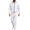 White, variant on WIZUTIZ Men's Casual Set Solid Color Long Sleeve Pullover Hoodie Top Elastic Waist Drawstring Zipper Pocket Pants Two-Piece Outfit Polyester Breathable for Home Daily All-Season Wear