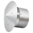 thumbnail image 4 of Garvee 7"-8" Round Chimney Cap, Stainless Steel Roof Rain Chimney Cover for Vent, Silver, 4 of 6