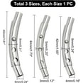 thumbnail image 3 of 3 Sets 3 Sizes 3mm/4mm/5mm Hole Tube Bayonet Clasps 304 Stainless Steel Leather Cord End Clasps Pushed Buckle Clasps for Jewelry Making DIY, 3 of 4