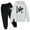 White, variant on Angala Valentine's Day Children's Hoodie Pullover Sweatshirt Set Popular Printed Hoodie Set On Underwear 2025 Casual Letter Printed Long Sleeve Out Wear Cozy Stylish Children Outfit Set 3-4 Years