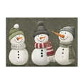 thumbnail image 7 of Yayeee Bath Rug for Bathroom Floor Non Slip Rectangle Fluffy Soft Absorbent Mat, 16"x24", Gray Cute Snowmen, 7 of 7