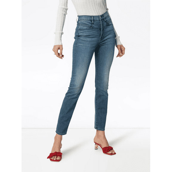 3x1 Women's CHARTER Jesse High Rise Straight Skinny Ankle Jeans 31