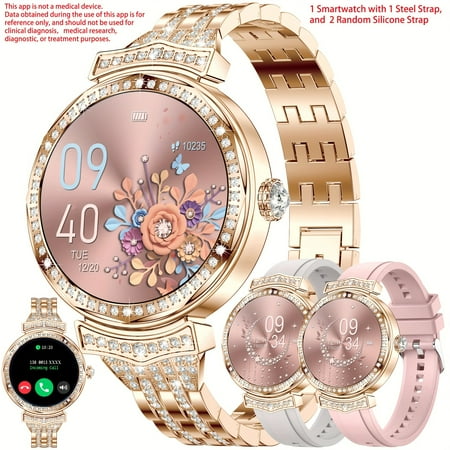1.32'' AMOLED Smart Watch for Women, Make & Receive Calls, Fitness Tracker, Sleep & Step & Calorie Monitoring, Compatible with Android & iPhone