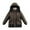 Brown, variant on Boy's Winter Coat Waterproof Windproof Boys Ski Jacket Insulated Quilted Coat with Hood Thermal Outerwear ( 6-13Y)