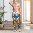 thumbnail image 4 of Salouo Spring Butterfly Flowers Print Pajama Pants for Men, Lounge Pants Elastic Waistband Casual Men's sleepwear Loungewear Sleep Pajama Pant -XX-Large, 4 of 7