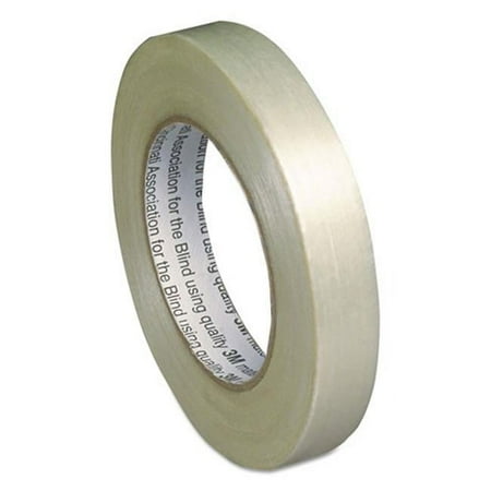 UPC: 0614001283111 | AbilityOne 7510008028311 SKILCRAFT Filament/Strapping Tape  3  Core  0.75  x 60 yds  White