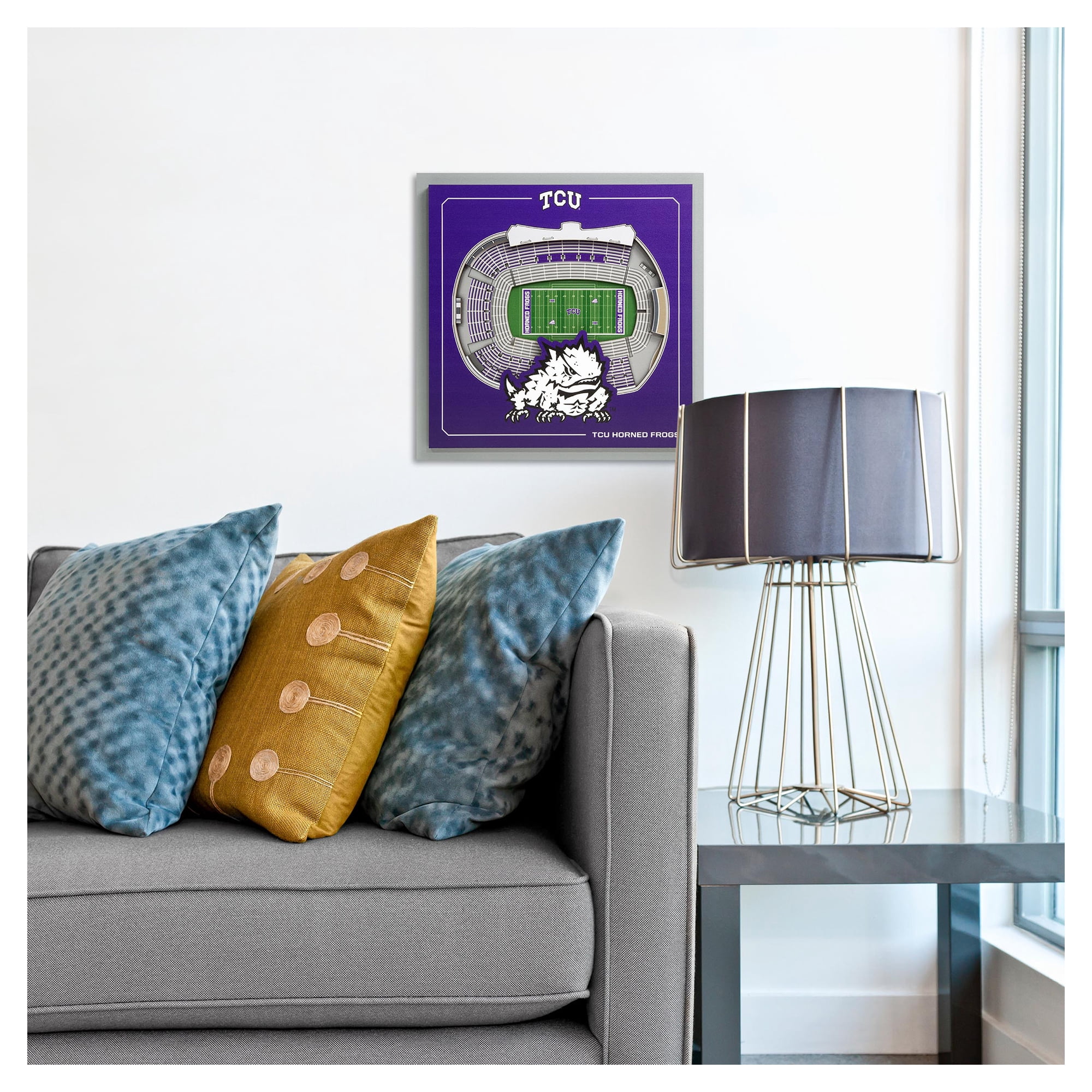 IDNA TCU Horned Frogs 12" x 12" Stadium Series 3D Wall Art