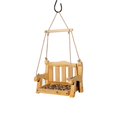 thumbnail image 1 of Asiento Columpio Comedero Para Pájaros Silla Columpio De Madera Comedero Para Pájaros Con Filtro De Cuerda Colgante Malla Decoración De Jardín Advancent PT000886-00, 1 of 7