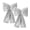Silver, variant on EazyTech Christmas Sequin Bow Ornaments Set for Tree Decoration, 3D Craft for Holiday Scene Layout & Party Props, Home Festive Decor (2 Pcs)